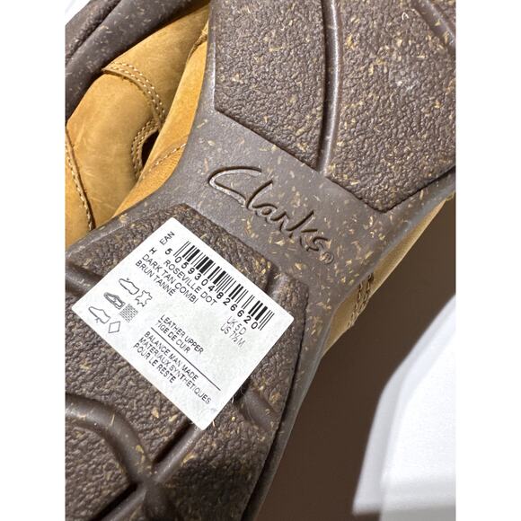 Brand New Clarks Women's Size 7.5 Dark Tan Brown Clogs Booties Boots - Picture 6 of 10